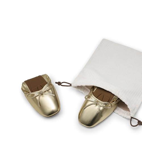 DREAM PAIRS Women's Flats Foldable Square Toe Ballet Flats for Women Bowknot Dressy Comfortable Light Weight Slip On Dress Shoes3