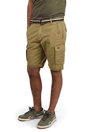 Blend Brian Short Cargo Bermuda Pantacourt pour Homme avec Ceinture Régulaire, Taille:S, Couleur:Sand Brown (75107)