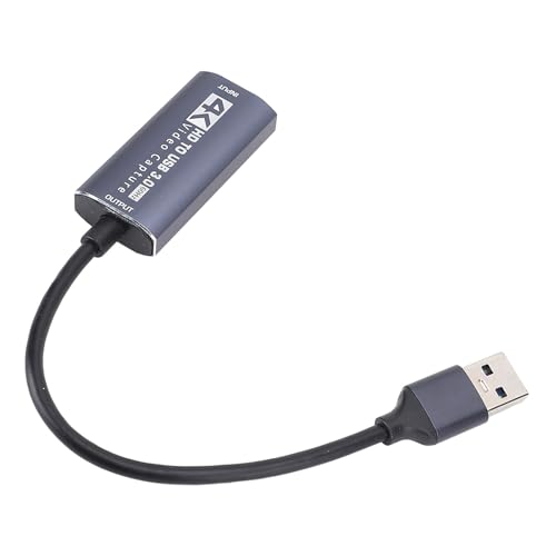 Tarjeta de Captura de Video USB 3.0, Dispositivo de Tarjeta de Captura de Audio, Tarjeta de Captura de Interfaz Multimedia HD para la Grabación en de los Juegos