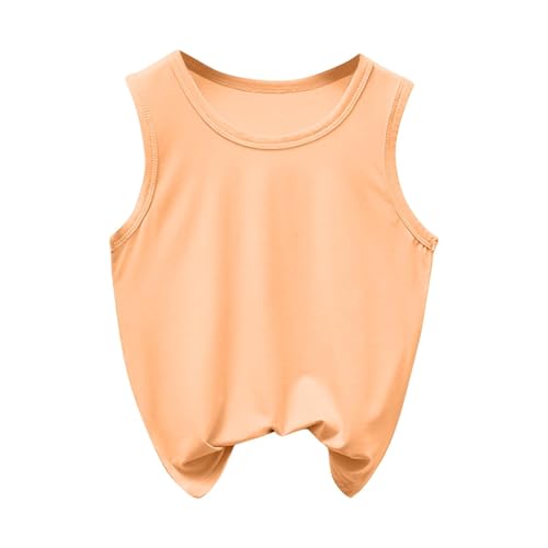 Girls Boys Sleeveless Tops Summer Workout Sports Tank Tops Casual Breathable Undershirts Soft Basic Crewneck Tees