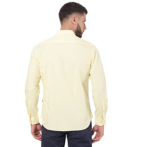 Image of Arvind AD Men White Slim Fit Shirt