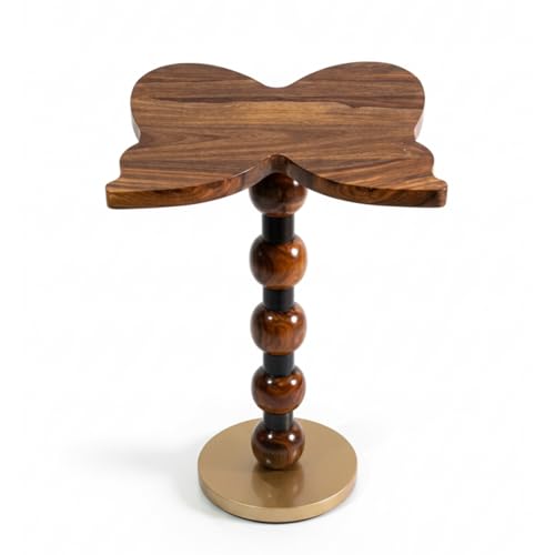 Modern Butterfly Shape End Table for Living Room | Sheesham Wood