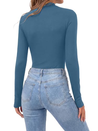 Image of OPOIPIN Women's Long Sleeve Basic Bodysuit