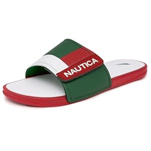 Nautica Men’s Athletic Slide, Adjustable Straps Comfort Sandal