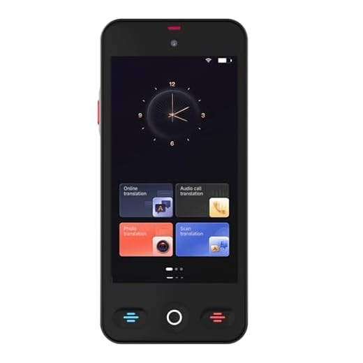Luocute AI Smart Translator Device S10 Pro, 148 Sprachen Echtzeit-Sprachvideoübersetzung mit 4-Zoll-HD-Bildschirm und 5-MP-Kamera, für Reisegeschäftsstudien Offline Online