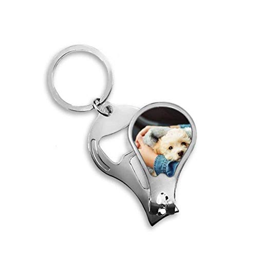 Coupe-ongles photo chien mignon avec lames en acier inoxydable