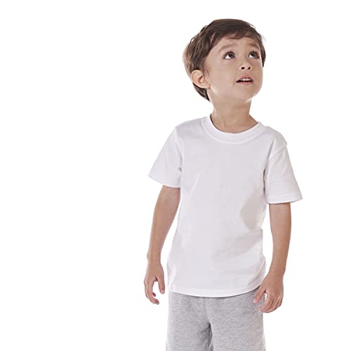 Image of Gerber Baby & Toddler 5-Pack Solid Short Sleeve T-Shirts Jersey 160 GSM