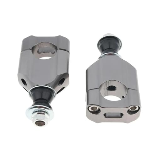 Pontets guidon réhausse 1 1/8" en aluminium usiné CNC pour ajustement de précision