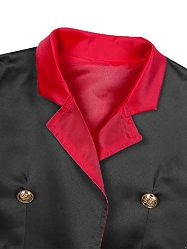 Choomomo Boys Circus Ringmaster Tuxedo Coat Kids Lapel Long Sleeve Halloween Showman Tailcoat Jacket3