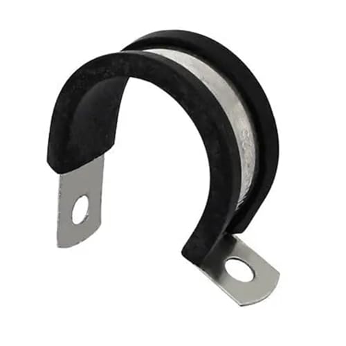 Clips P forrados goma multicolor 25mm para solucionar ruidos en tuberías 3