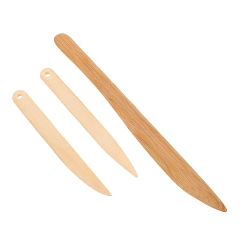Gadpiparty 3stücke Teiliges Retro Holzgriff-messer Für Chinesische Kalligraphie Tragbarer Xuan-papier- Ergonomischer Papierschneider Für Handwerk Und Zuhause