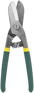 Germany Type Straight Cut Tin Snips, Metal Shears Scissors Cutters Perfect for Cutting Aluminum,Sheet Metal, Leather, Card Board and Plastic(12Inch)