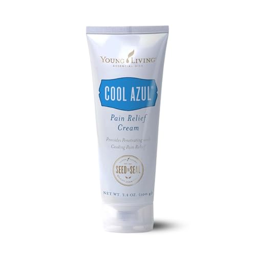 Young Living Cool Azul Pain Relief Cream - Cooling Blend of Menthol with Wintergreen and Peppermint Essential Oils - Invigorating Scent, Aloe-Infused - Methyl Salicylate - 3.4 oz