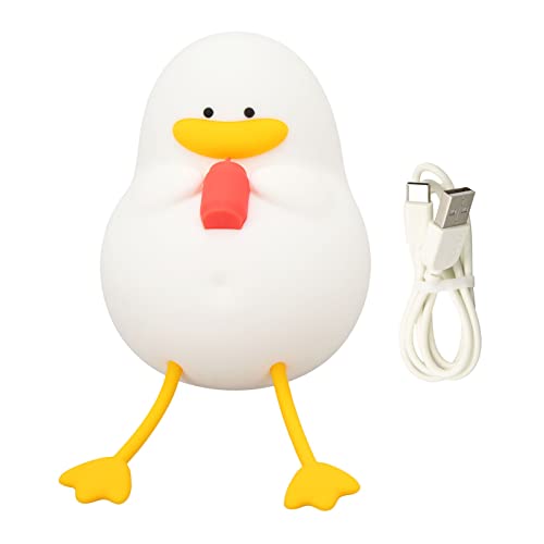 Lámpara de noche de silicona con forma de pato Haofy