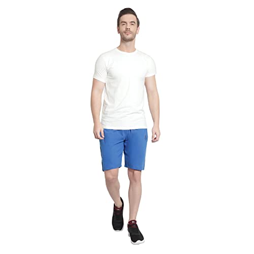 Image of DIA A DIA Men's Cotton Shorts with Zipper Pockets - Elastic Waist with Drawstring, Comfortable Casual & Gym Shorts for Men, Sizes M to 5XL (28-46 Inch Waist), Plus Sizes