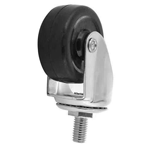 Rueda giratoria silenciosa de 2 pulgadas, rueda giratoria con amortiguación de golpes de 360 ​​grados, accesorio de carro con ruedas para muebles de comedor
