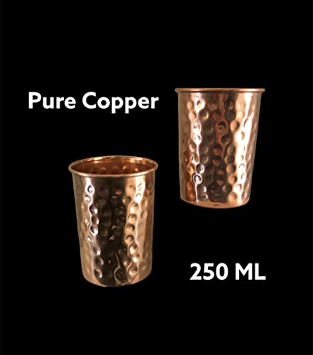 Set de 2 vasos de cobre 9 cm profundidad miniatura 4