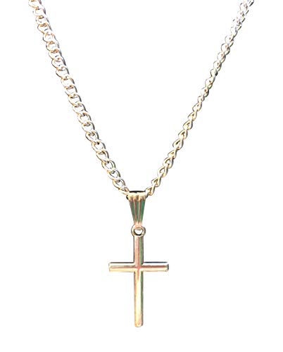 Silver Plated Cross Necklace Set with Earrings 18" Chain Gift Boxed2