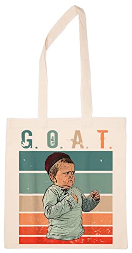 Enigmae Hasbulla Magomedov Goat Reutilizable Compras Tienda de Comestibles Algodón Bolsa Reusable Shopping Bag