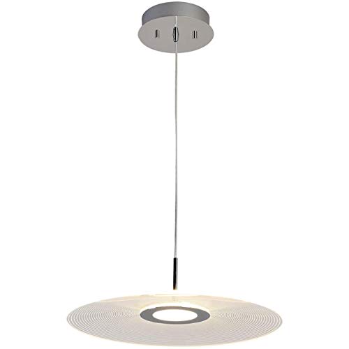 Amazon Crazy 🔥 Deals Modern LED Chandelier lamp Acrylic Elegant Pendant Light Round Drop Light Hanging Light Kitchen Light 18W, 120V, 3000K Warmlight for Office, Living Room, Dinning Room