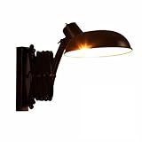 SHAPLE Lampara de pared Retractable Wall Lamp Retro Industrial Kitchen Living Room Wall Light With Long Arm Vintage Black Iron Apliques Pared