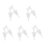 Ototec Gummi-Kunststoff Ohrring-Retainer, Sicherheits-Ohrstecker, transparent, durchsichtig farblos