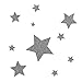 10 Stück Silberne, Selbstklebende Sterne Autoaufkleber Fensterdekoration Fensterbild/Fensteraufkleber, Wandtattoo Deko Sticker, Weihnachtsdekoration, Schaufenster In- und Outdoor 62s1