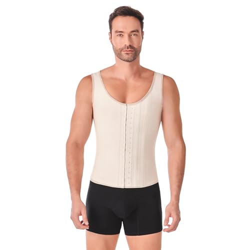 Ann Chery 2033 Men's Latex Girdle Vest|High Compression, Abdominal Control for a Defined Sculpted Silhouette| Men’s Shapewear