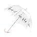 Kate Spade New York Large Dome Umbrella, Love Is In The Air (Pink/Clear)