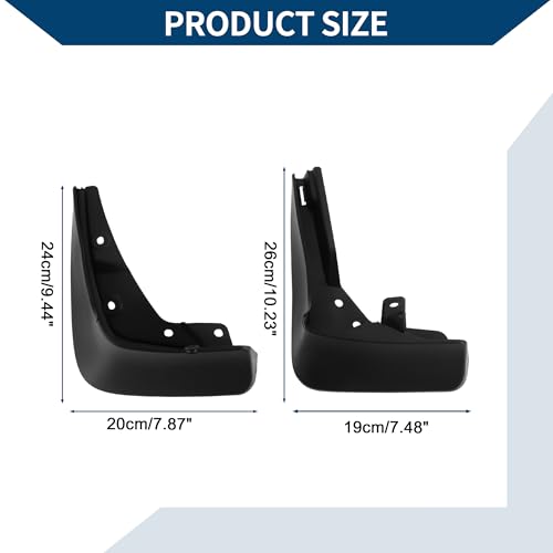 Image of Mud Flaps Splash Guards W /Mount Accessories for Mercedes-Benz C Class(Sport)2021-2023 Front and Rear Mud Guards 1 Set