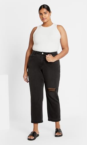 City Chic Women's Plus Size Harley Kenia Straight Jean3