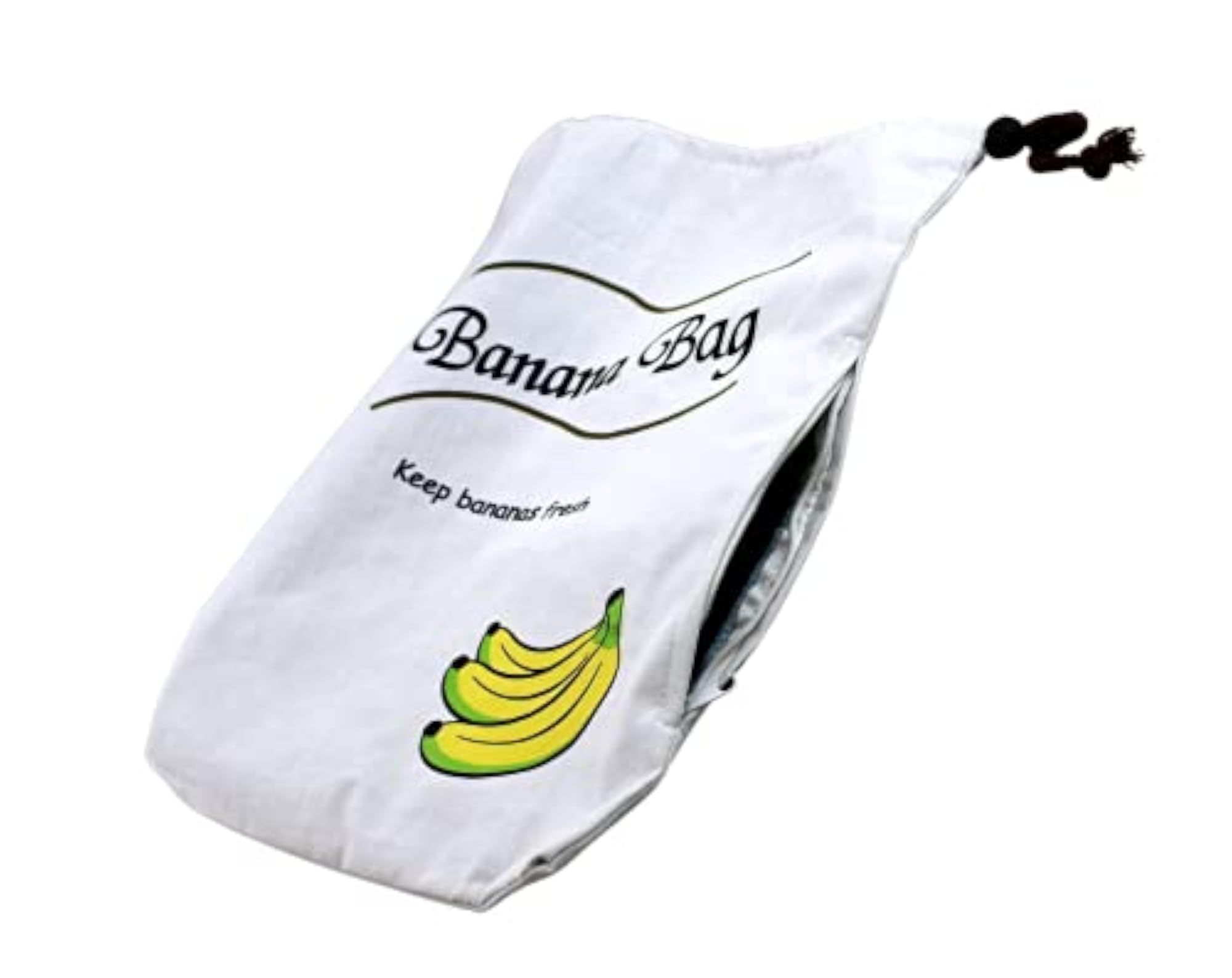 Banana Storage Drawstring Bag with Side Zipper