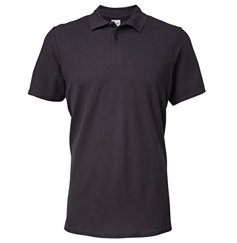 Gildan 64800 Softstyle Adult Double Pique Polo Shirt - Charcoal - L