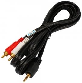 4.6 3.5mm Male Mini Plug 2-RCA Stereo Audio Cable : Amazon.es: Electrónica