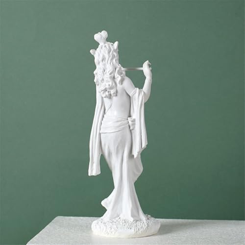 Sculpture Krishna marbre blanc 25cm | Statuette dieu hindou luxe - 4