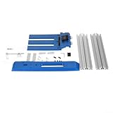 Carril de guía fijo de aleación de aluminio para sierras circulares mejora la precisión de corte en proyectos de carpintería