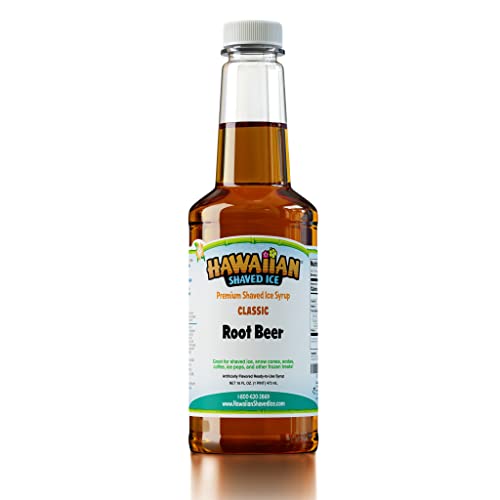 Hawaiian Shaved Ice Syrup, Root Beer, Pint #TOP1