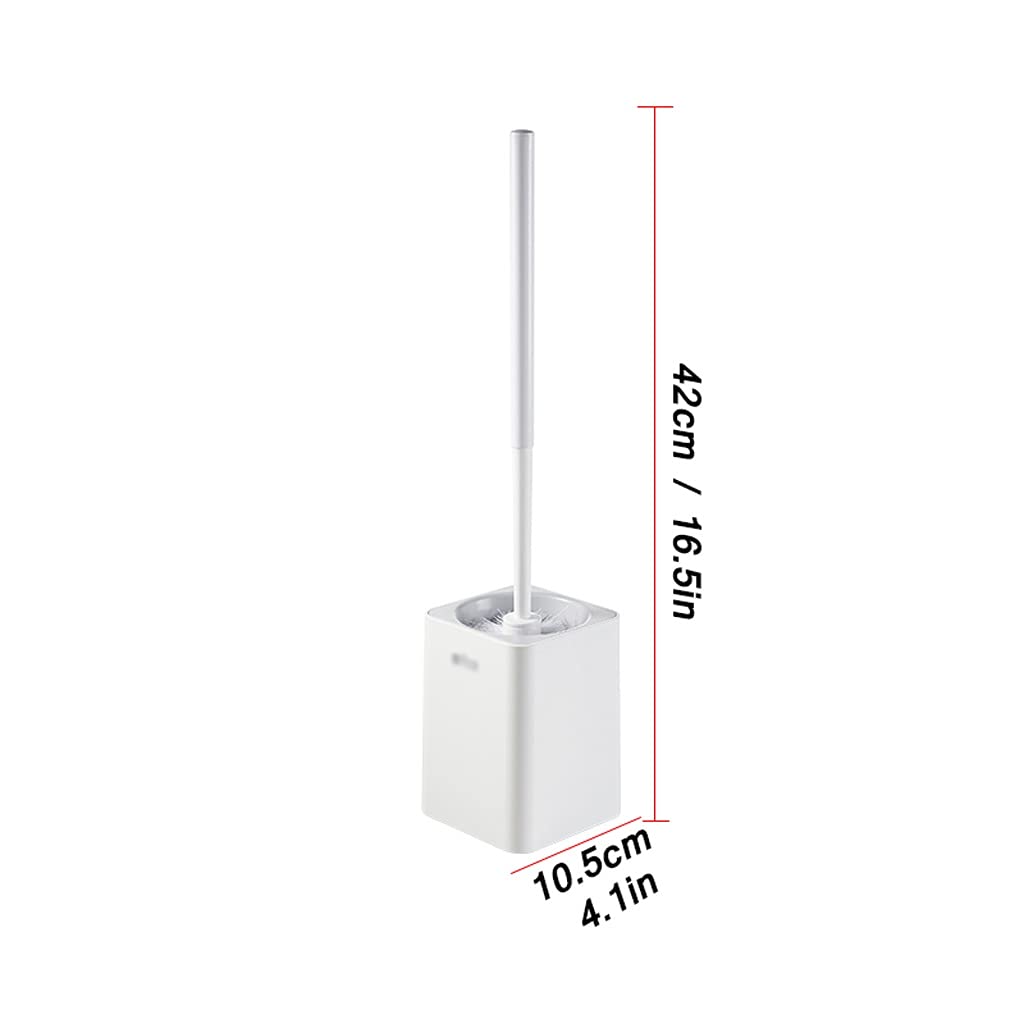 Spazzolone Portabicchieri della lavatrice Pennello da parete for uso domestico Brush □ Bagno Pennello for toilette morbido a manico lungo 360 ° Nessun set di spazzole for la pulizia angolare Scopino
