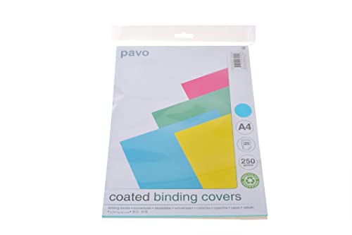 Pavo - Einbanddeckel-Chromolux DIN A4, 250 g/m², 25-er Pack, trend farbmix