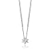 Produktbild Orovi Damen Diamant Kette Weißgold, Halskette mit Solitär Diamant Anhänger 9 Karat (375) Gold und Diamant Brillanten 0.12 Ct, 45 cm lang Halskette Handgemacht in Italien