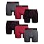 Dark Grey/Black Print/Wine Red