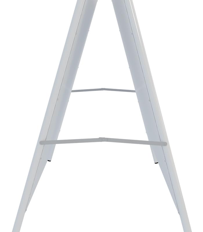 Caballete Publicitario Blanco, Soporte para Anuncios Doble Cara, Expositor para Publicidad, Valla Publicitaria