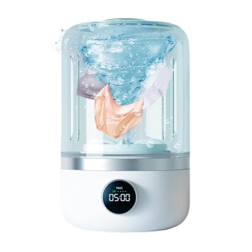 Fgbetcv アンダーウェア 洗濯機 携帯ミニ洗濯機 小物用 ホワイト フロントロード 全自動