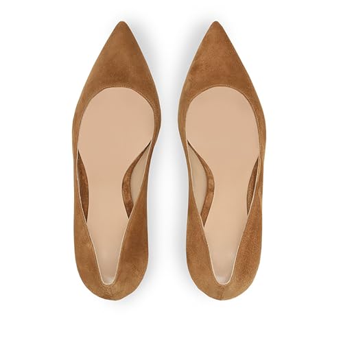 Classic Solid Color High Heels Pumps, Womens Closed Pointed Toe Comfortable Pumps, Elegant Slip on Stiletto Wedding Party Dress Pumps Shoes4