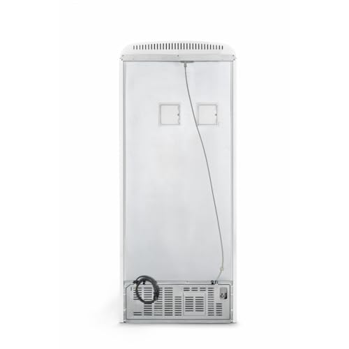 Image of Smeg FAB50 Retro Style Refrigerator - 19.28 cu. ft. Freestanding Fridge-Freezer, Dual Cooling, No-Frost, Adjustable Glass Shelves, Chrome Handle - White - Made in Italy