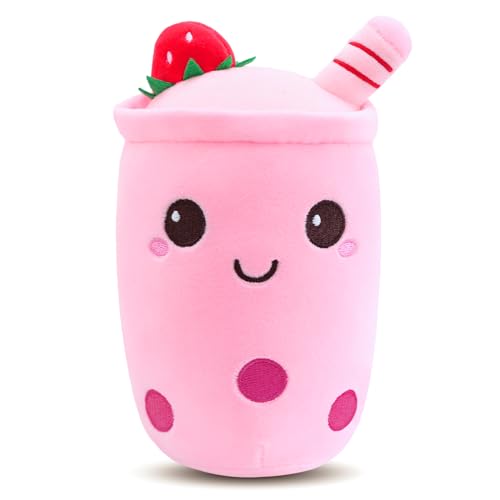 Aitsite Bubble Tea Kuscheltier Squishy Bubble Tea Plüschtier Mini Cute Kuscheltier Klein Mädchen Plüschtier Kawaii Plush Süße Kuscheltiere Kissen Milk Doll