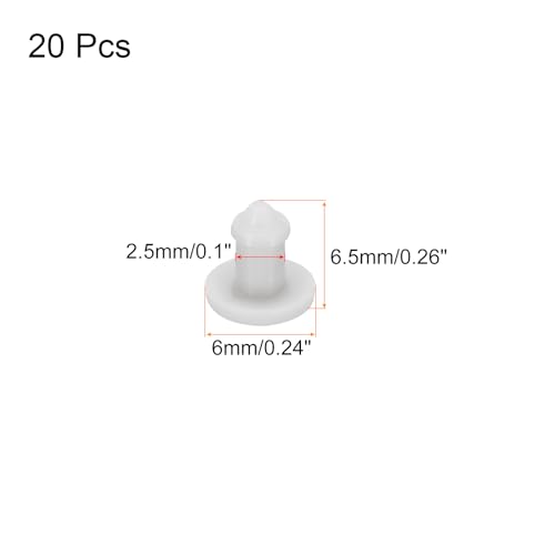 Image of MECCANIXITY Silicone Snap in Locking Hole Plugs Rubber Panel Seal Cover Flush Type Panel Round for Kitchen Rubber Bulkheads Waterproof Sealing Plugs 2.5mm /0.1 Inch Diameter Grey,Pack of 20