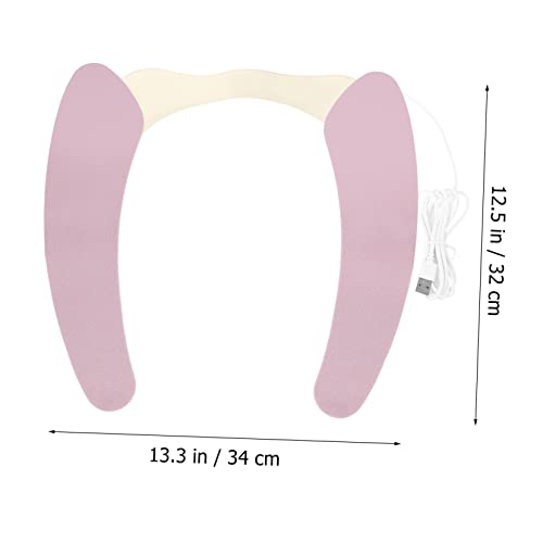 Yardwe Beheizter Toilettensitz Toilettensitze Toilettensitz-Heizkissen Wärmender Toilettensitz Toilettensitzauflage Für Den Winter Beheiztes Toilettensitzkissen Toilettenabdeckung Weißer – Bild 5