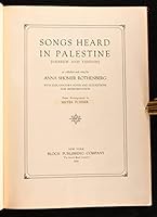 Songs Heard in Palestine (Hebrew and Yiddish) B000R39IQC Book Cover