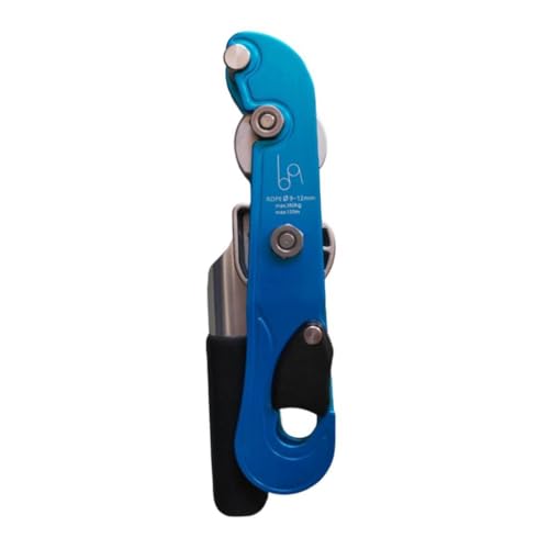 Image of Rocky Climbing Gear Ascender Rappelling Descender for 9-12MM Rope Blue| Carabiners & Hardware| Caving | Outdoor Sports |Sporting Goods